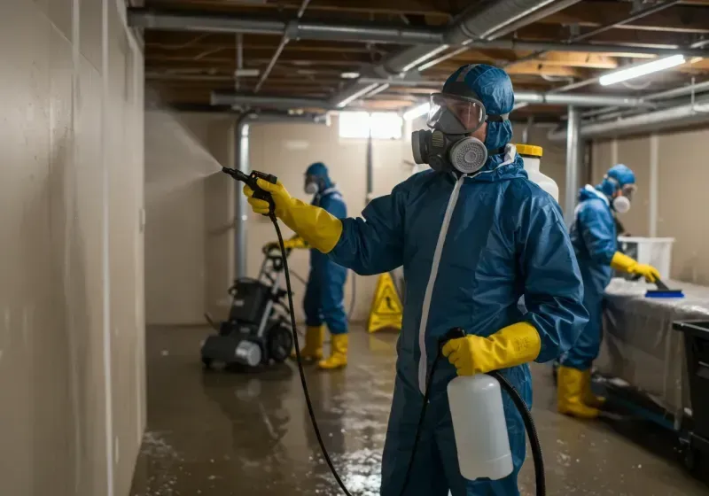 Basement Sanitization and Antimicrobial Treatment process in Cowpens, SC