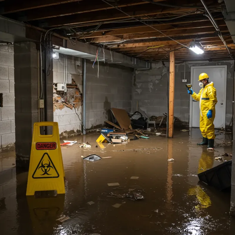 Flooded Basement Electrical Hazard in Cowpens, SC Property